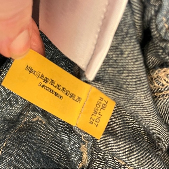 Ralph Lauren Denim Paper Bag Waist Pants Tie Belt Joggers Women's‎ - Picture 14 of 15